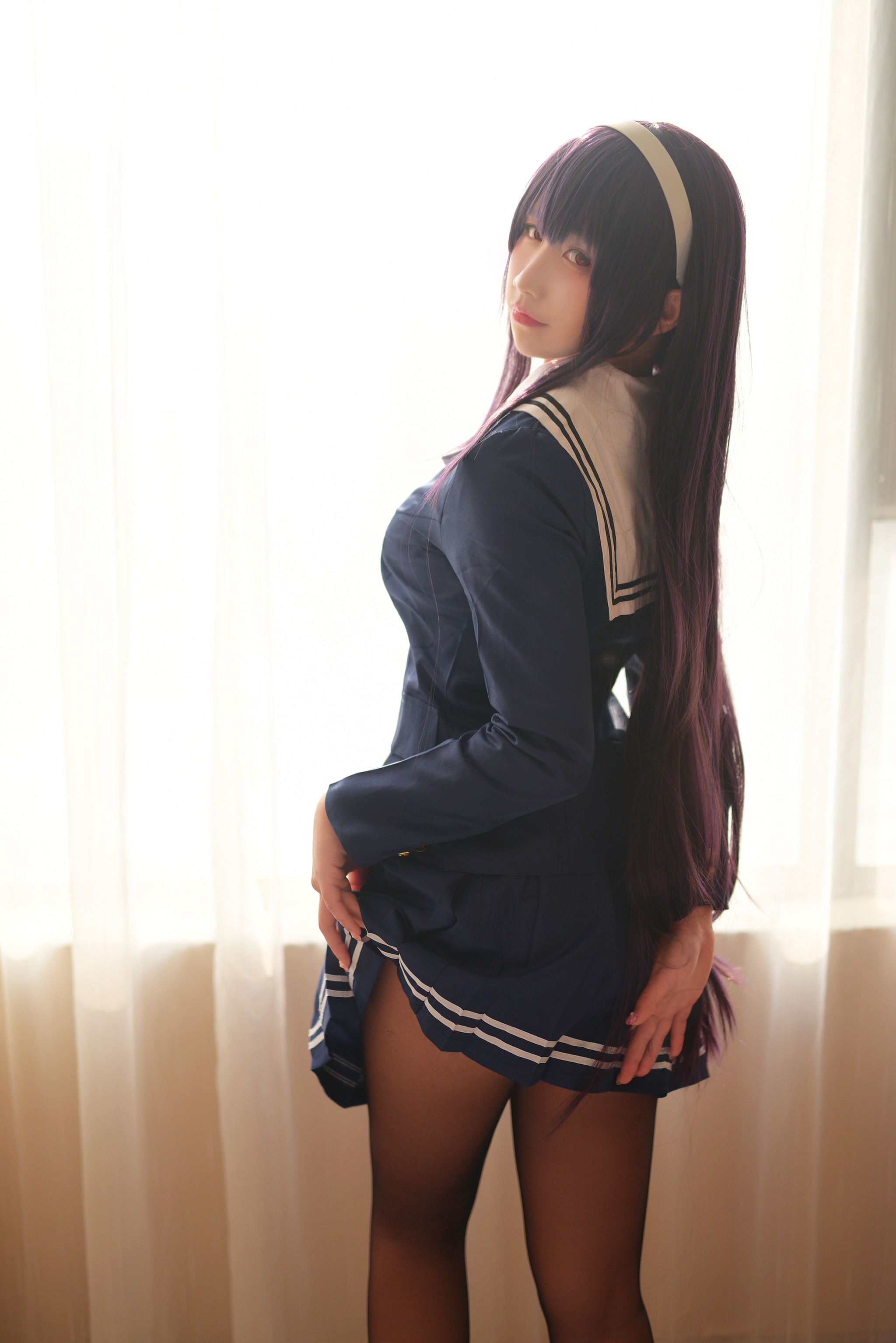 图片[1]-九曲Jean –  NO.023 常服学姐 [21P]-XikXak